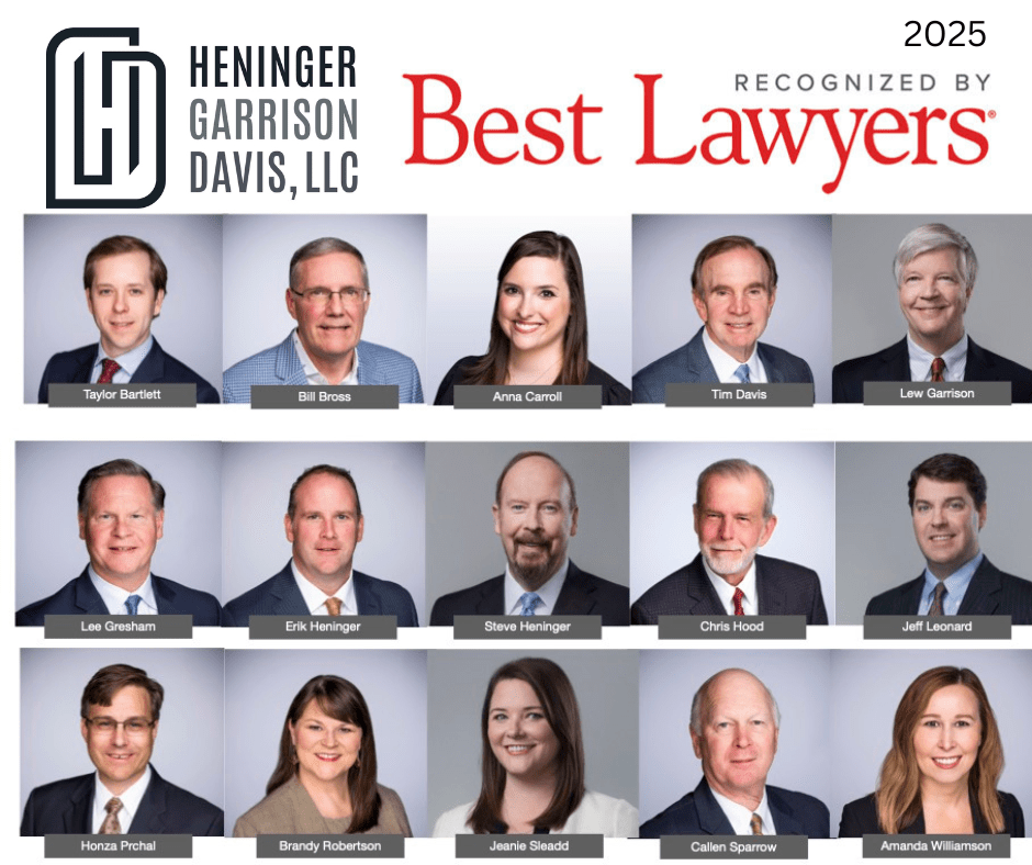 15 Heninger Garrison Davis Lawyers Recognized as Best Lawyers® 2025 Award Recipients